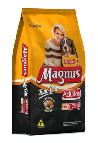 Magnus Premium Todo Dia Cães Adultos Sabor Carne 15kg