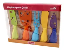 Comprar Kit Facas Pra Queijo Em Aço Inox 5 Peças Acessórios Cozinha