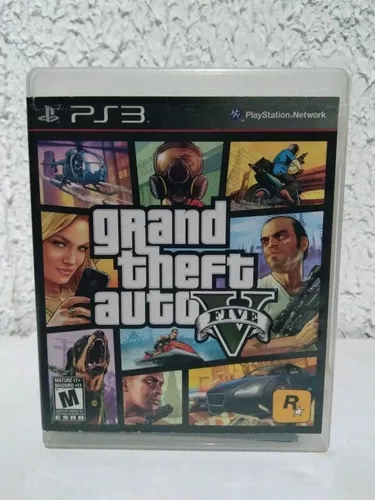 Jogo Gta 5 Grand Theft Auto 5 M. Fisica Ps3 R$65