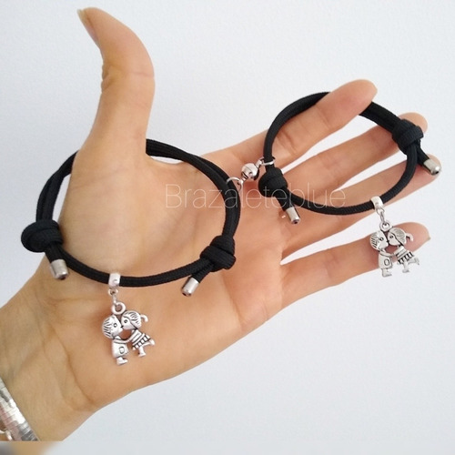 Imagen 2 de 3 de Pulseras Para Parejas, Enamorados, Con Imán, Magnéticas