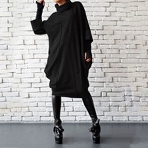 Vestido De Costura De Otoño E Invierno Para Mujer De Moda