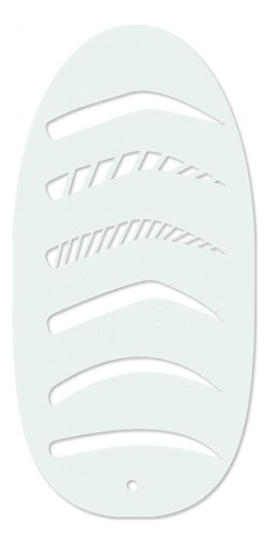 Plantilla Stencil1 Para Dibujo Corporal, Diseño De Cejas