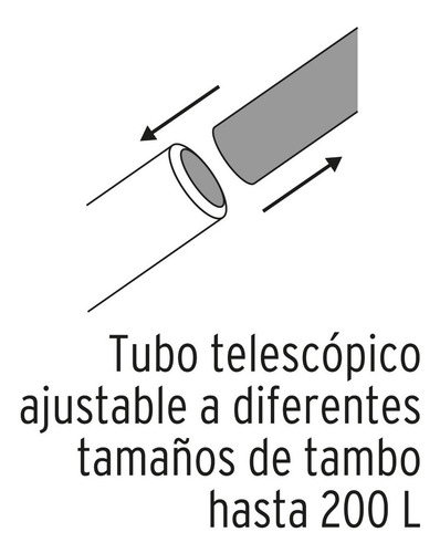 Imagen 2 de 8 de Bomba Acero Manual Extractora Palanca Ideal Para Lubricantes