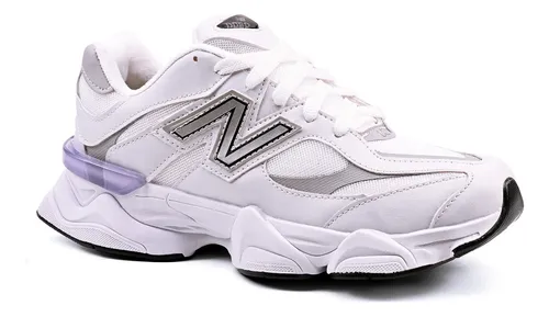 Tênis New Balance 9060 Corrida Treino Macio Conforto Branco/prata Animal Print 41 Br