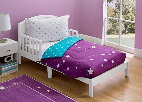 Toddler Bedding Set | Girls 4 Piece Collection | Fitted Comf