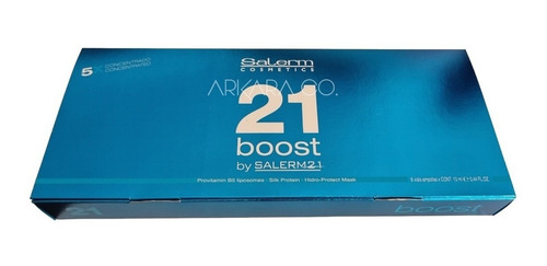 Kit Salerm 21 Ampolletas Boost + Shampoo Silk Protein 1lt
