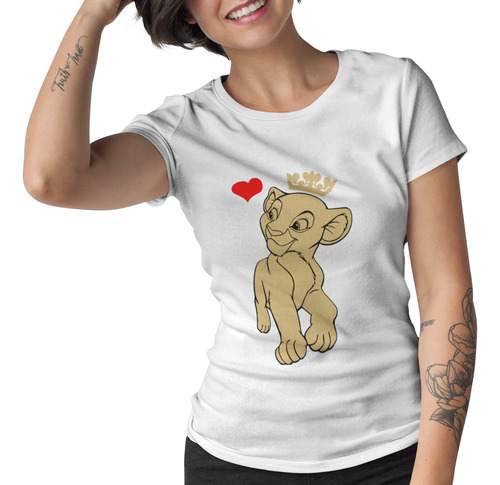 2 Playeras Pareja Duo Novios El Rey Leon Simba Nala Reyna