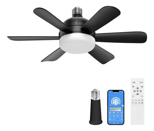 Ventilador De Techo Moderno De 18 PuLG Con Luz Led Y Control