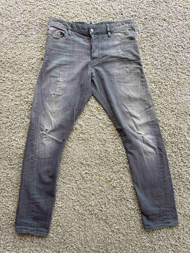 Jean Dsquared 2 Ds2 Pantalón Hombre Negro Gris Oscuro