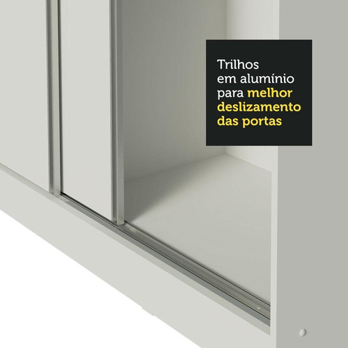 Ropero Closet Madesa 3 Puertas 3 Espejos Bm Color Blanco/Marrón
