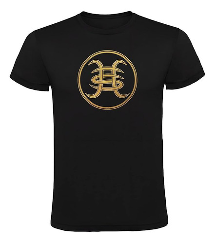 Camiseta Negra Con Logotipo De Héroes Del Silencio Algodón