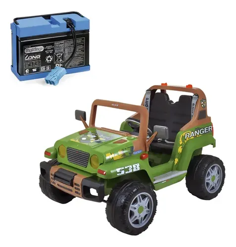 Bateria 12v/09ah Carro Elétrico Infantil Original Peg Pérego Azul/preta ...