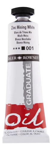 Oleo Daler Rowney Graduate Oil 38ml - Color Del Óleo #001 Blanco Zinc