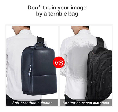 Mochila Empresarial Antirrobo Bopai Para Portátil De 15,6 Pu