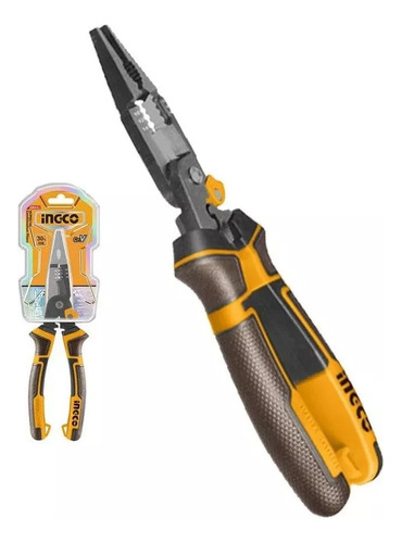 Pinza Alicate Pelacable Universal 6 En 1 Ingco Hmflnp28200