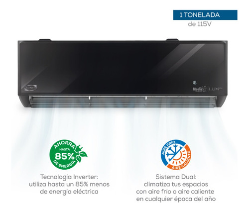 Minisplit Evans Lux Frío/calor 2 Ton 24000 Btus Wifi 220v 24