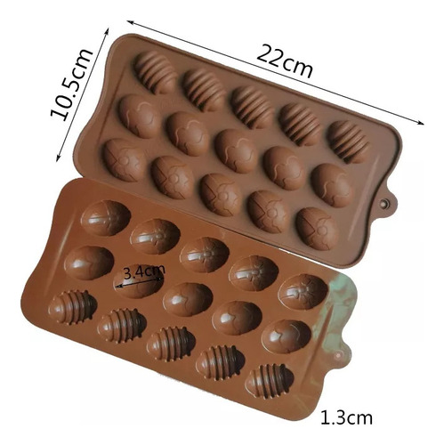 Mini Molde De Chocolate De Silicona Con Forma De Huevo Y Col