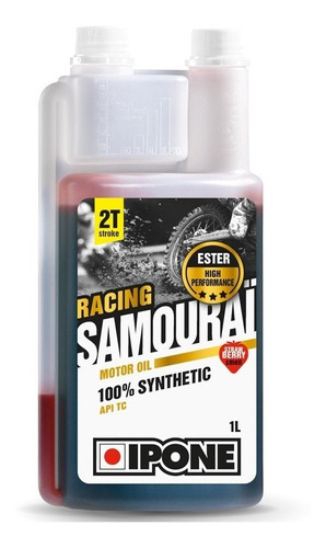 Aceite Motor 2t Ipone Samourai Racing Fraise 100% Sintetico