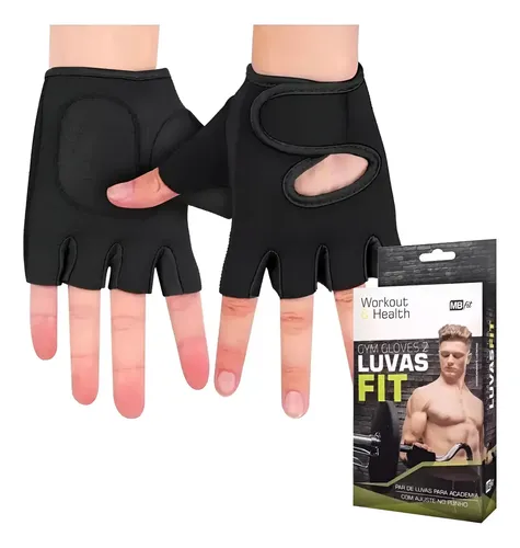 Luva Exercícios Treino Academia Crossfit Unissex Ajustável 