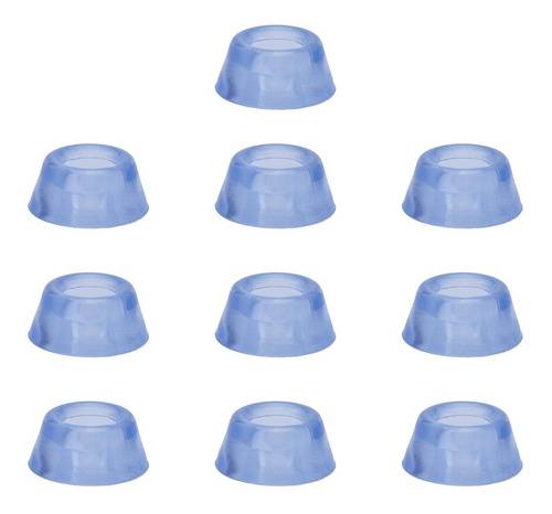 20 Almohadillas Redondas De Plástico Transparente Para Muebl