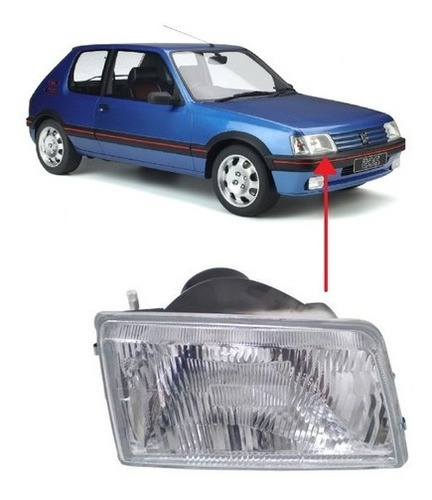 Optica Peugeot 205 1992 1993 1994 1995 1996 1997 1998 1999