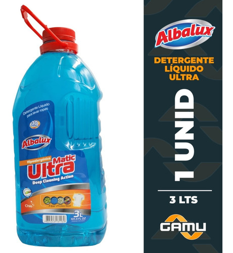 Albalux Detergente Liquido Ultra 3lts - Hipoalergénico - 1u