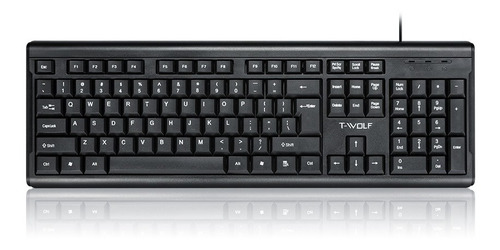 Teclado T-15 Usb Español Negro T-wolf