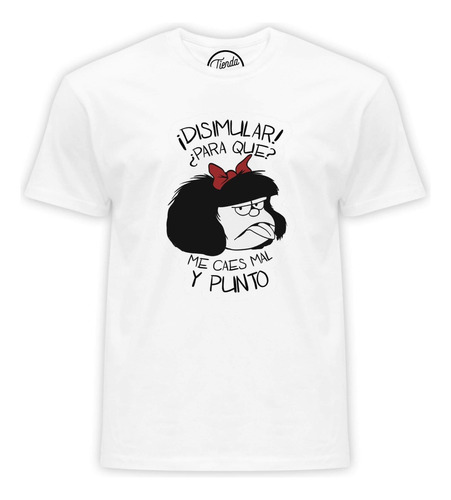 Playera Mafalda Me Caes Mal Y Punto T-shirt