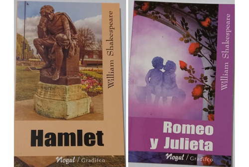 Lote X2 Shakespeare - Romeo Y Julieta - Hamlet - Nogal 