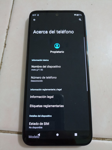 Celular Motorola G71 5g Verde Oscuro (Usado)