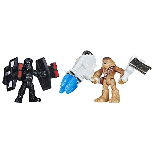 Figuras De Chewbacca Y Piloto Tie Del Primer Orden.