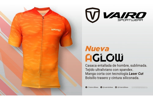 Imagen 3 de 3 de Remera / Jersey M/corta Ciclismo Vairo Aglow