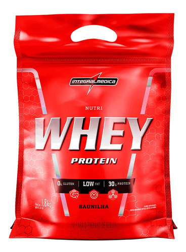 Nutri Whey Protein Baunilha 1,8kg Refil - Integralmedica
