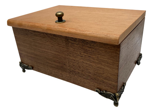 Caja Madera De Nogal Y Cedro