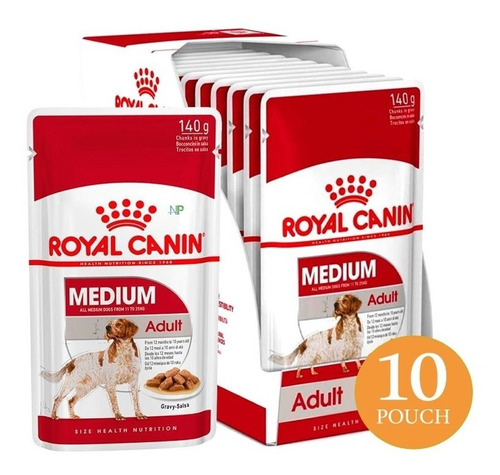 Alimento Humedo Pouch Royal Canin Medium Adulto 10un. Np
