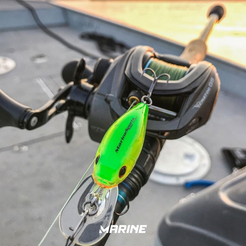 Imagem 7 de 10 de Carretilha Marine Sports Venator Gs Johnny Hoffmann Direita