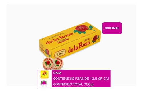 Mazapan Chico De La Rosa 60 Pz