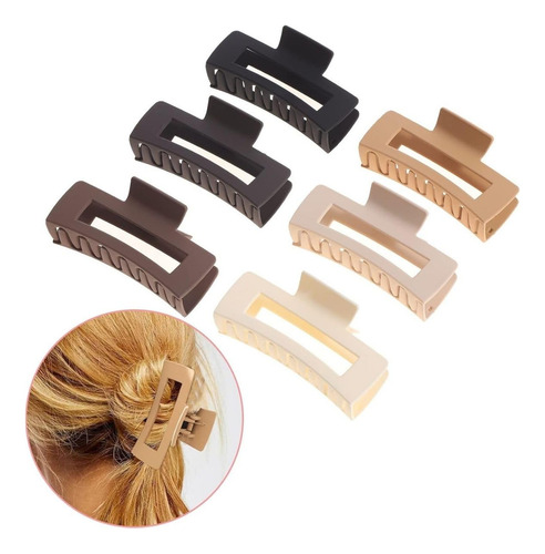 Juego De 12 Horquillas For Mujer, Horquillas Cuadradas Y