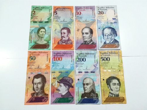 Colección Bolívares Soberanos - 8 Billetes Venezuela Oferta2