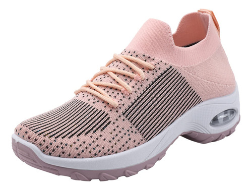 Tenis Moda Para Mujer Zapato Deportivo Correr Cordon Viaje