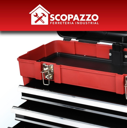 Imagen 4 de 10 de Caja De Herramientas Plástica 23'' Omaha + 3 Bandejas