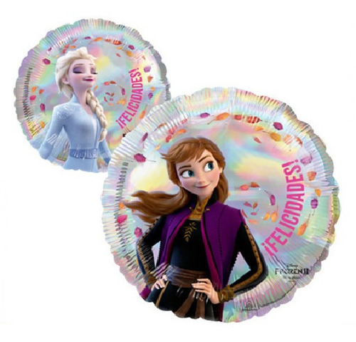 5pz Globo Metálico Frozen 2 Windy Felicidades 18in L30