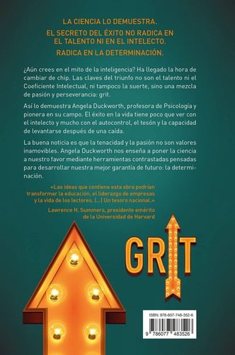 Grit. El Poder De La Pasión/ Angela Duckworth/ Original