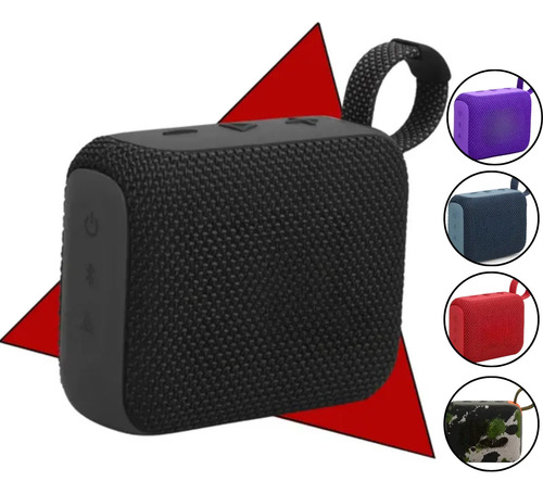 Caixa De Som Bluetooth Go4 Potente Portatil Resistente Água Preto