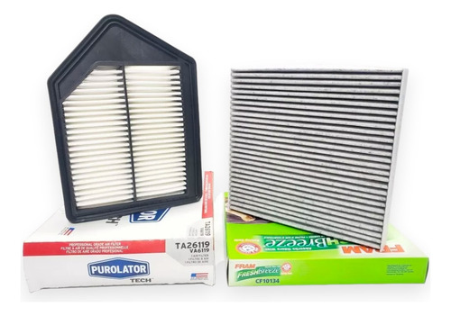 Kit Filtros Honda Cr-v 2010 2011 Aire & Cabina Carbón Activo