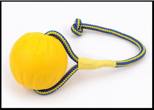 Pelota Mordedor Para Entrenamiento De Perros Con Cuerda 9cm