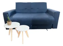Comprar Sillón Sofa Cama 1.60 Mts 2 Plazas Mesas Ratonas Living 