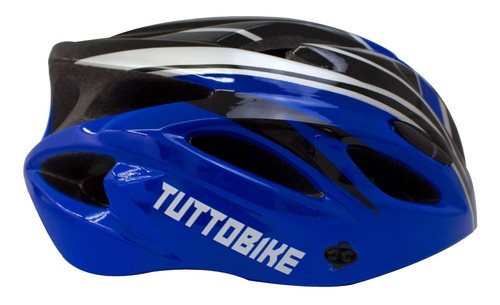 Imagen 1 de 4 de Casco Ciclismo Ajustable Ultraligero Tuttobike Color Azul Talla S-m