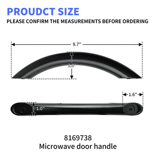 Manija De Puerta De Microondas Para Microondas Whirlpool Kit