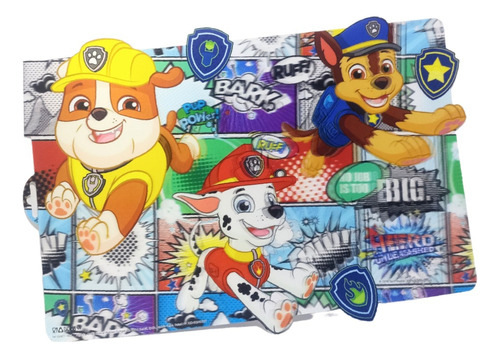 Mantel Individual Infantil Paw Patrol